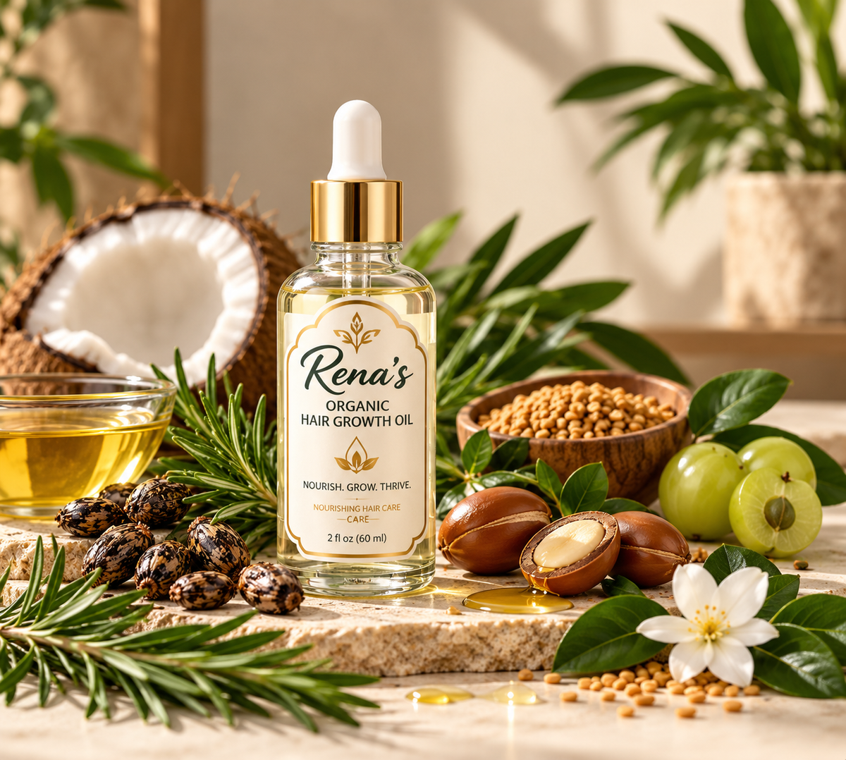 Rena’s Organic Hair Growth Oil